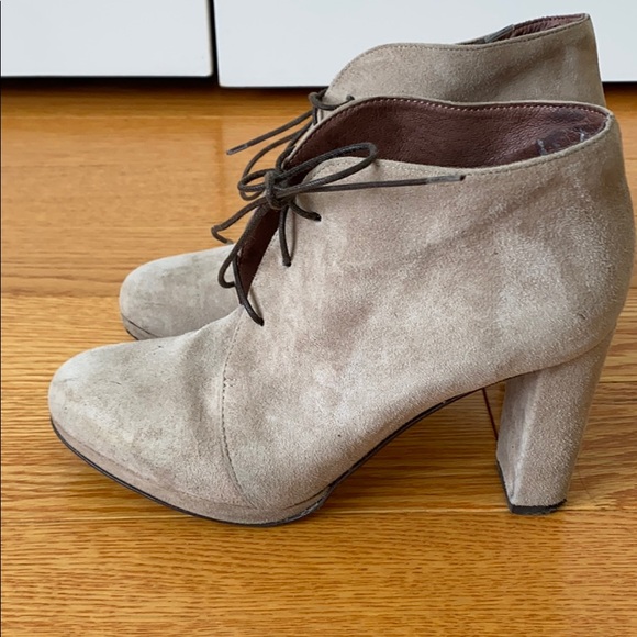 Massimo Baldi - Beige Suede Booties - Size 36 - Picture 4 of 9